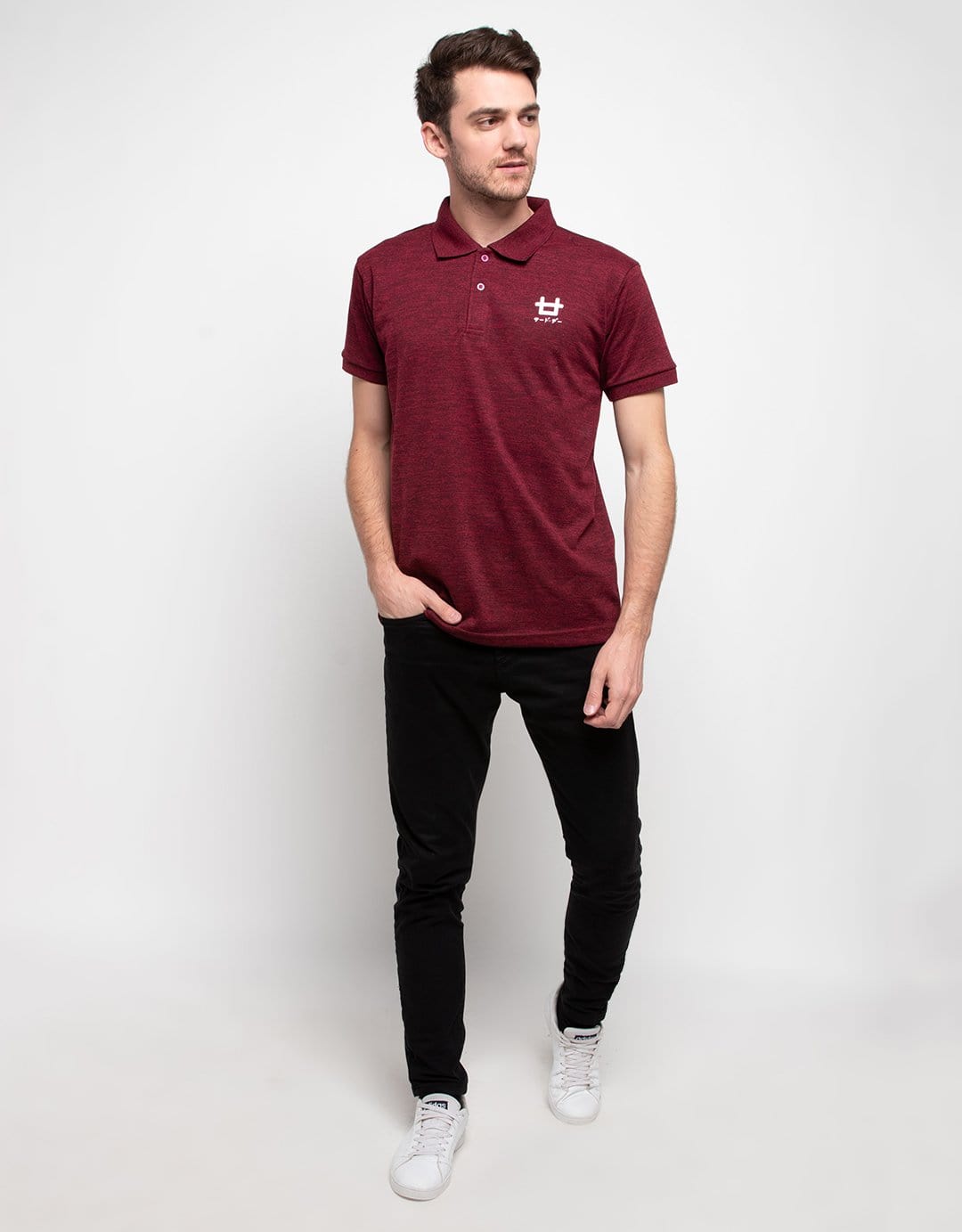 MTH12 thirdday polo casual pria logo dakir shirt misty maroon