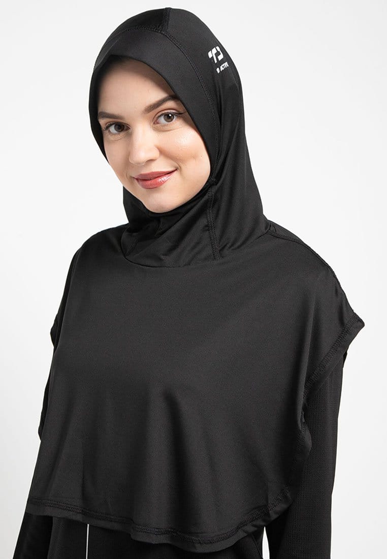Td Active LH044 sport hijab tetta td active hitam