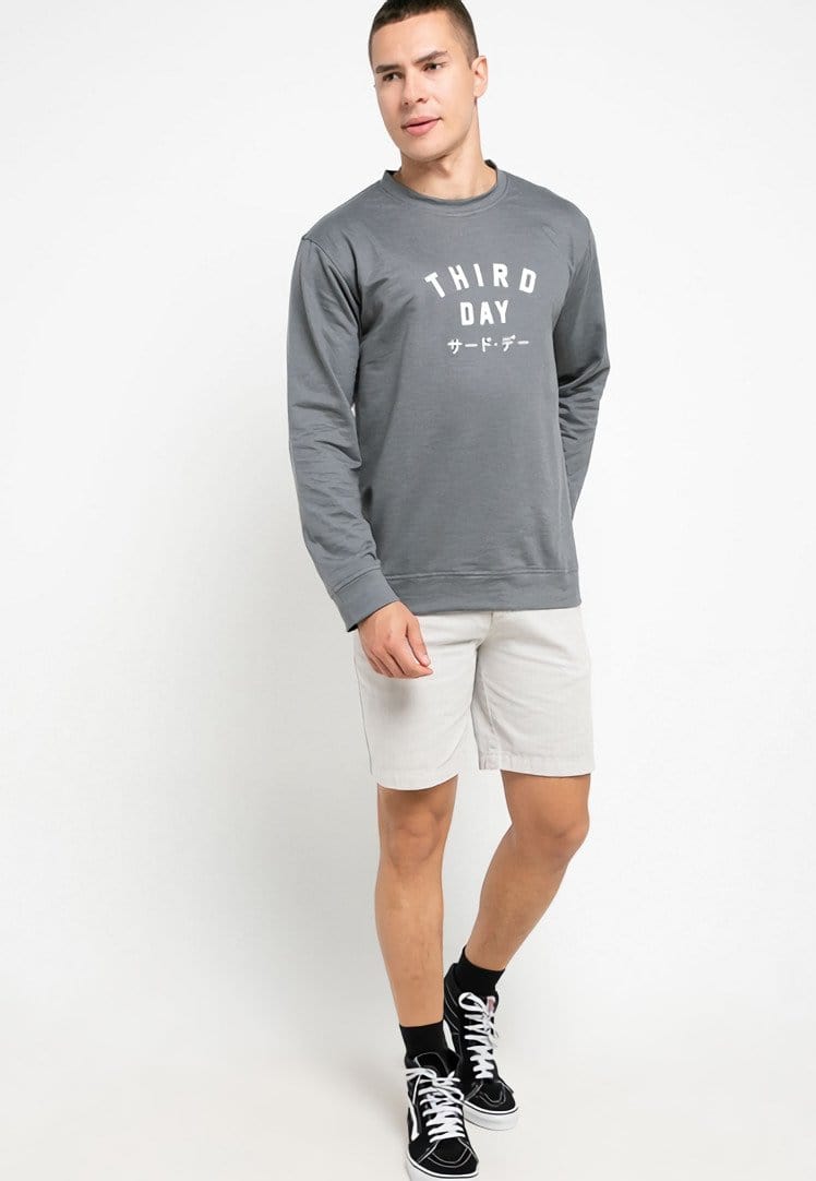 Third Day MOA02 sweater td simple grey men