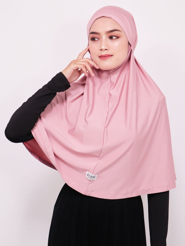 Daw Project DH014 Hijab Wina Dusty Pink