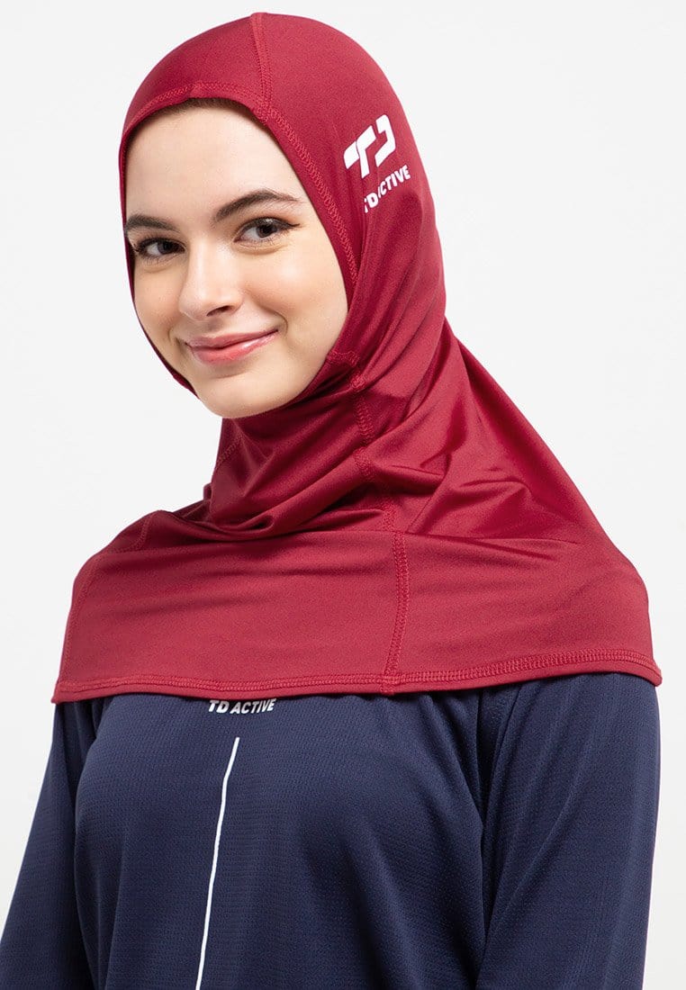 Td Active LH009 sport hijab alfa maroon