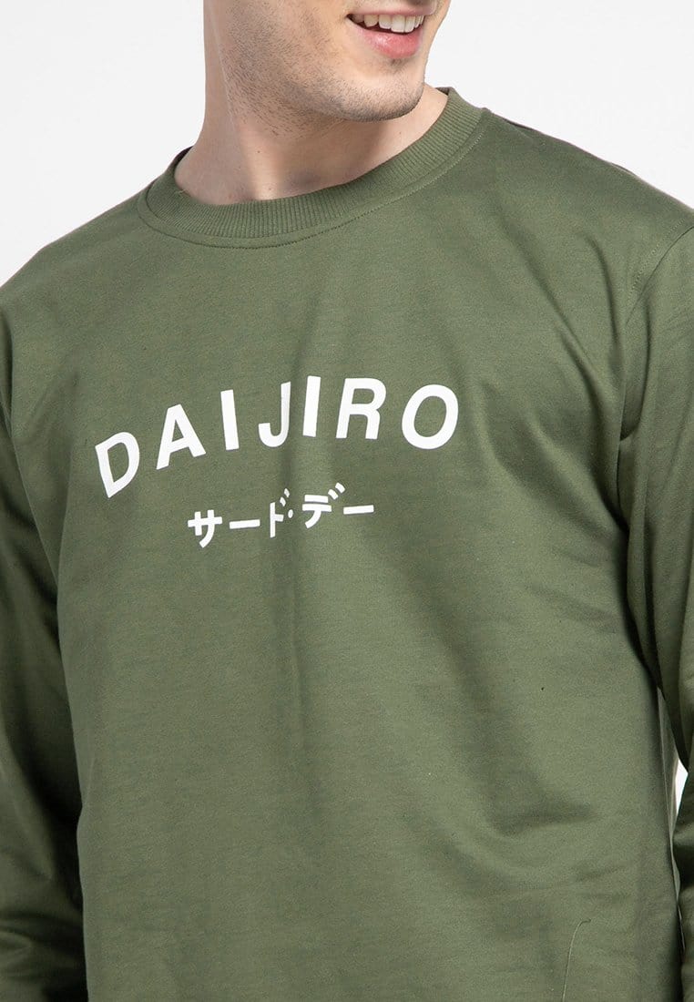 Third Day MO196 sweater casual pria dateng daijiro hijau army