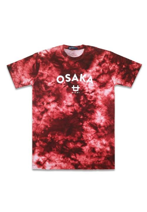 Third Day MTE82 osaka arc tie dye tiewash mrn Kaos Pria Maroon