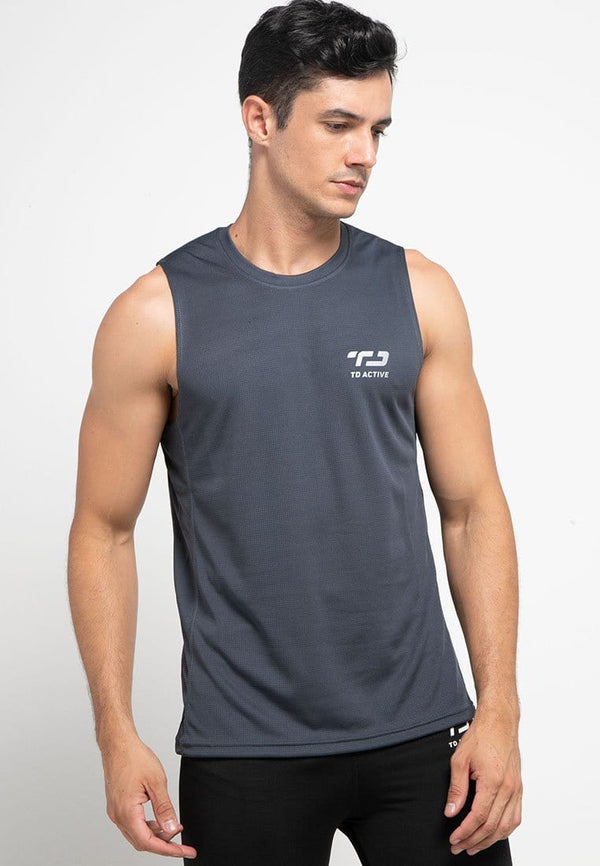 Td Active MS100 dakir back zigzag sv running tanktop jersey abu tua