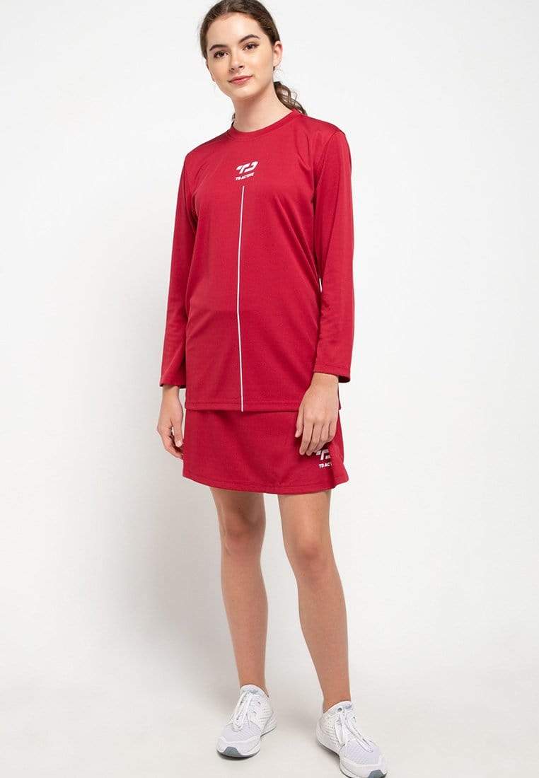 Td Active LB015 Sport Skirt Merah Ati
