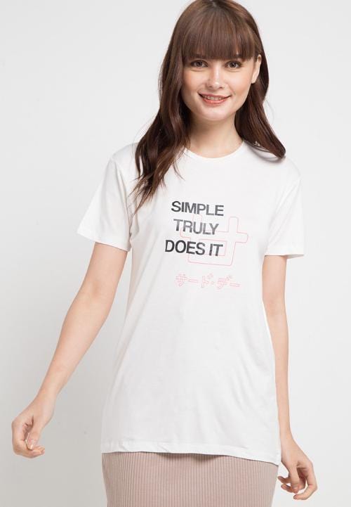 Third Day LTB20E KL simple truly does it logo outline WH T-shirt Putih
