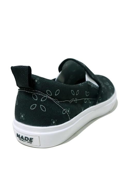 Nade NH019 Slip on Shoes Leaves Tile Black