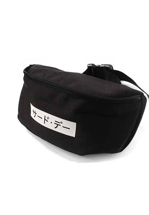 Third Day AM030V waist bag Katakana blk Hitam