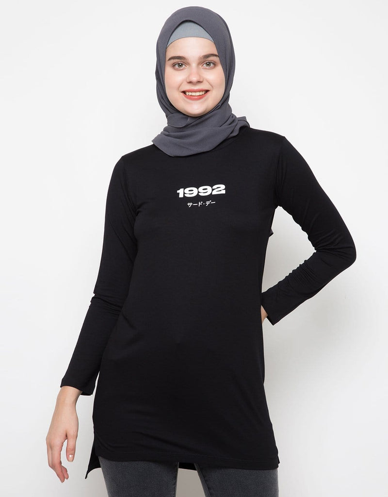Third Day LTC86 Mls 1992 Hitam Hijab Lengan Panjang Wanita