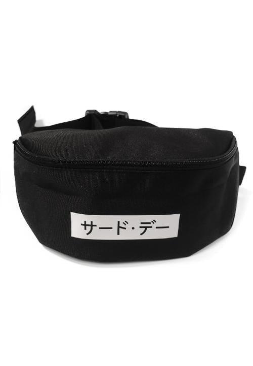Third Day AM030V waist bag Katakana blk Hitam