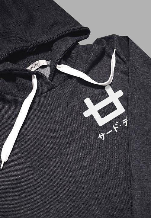 MT949U Men Hoodie Aston Logo Chest blk