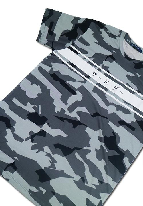 Third Day MTC70B 3line katakana dotcamo GY T-shirt Multiwarna