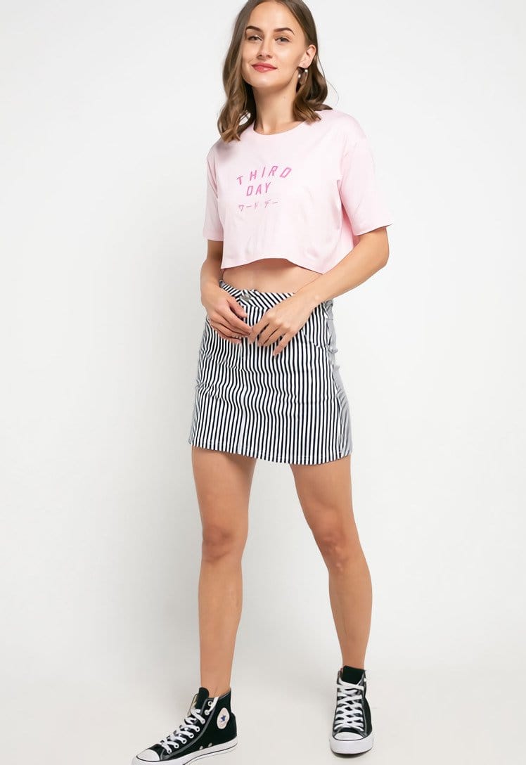 Third Day LTD30 crop top cl td simple light pink