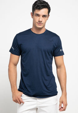 Third Day MTH15 kaos pria  casual unisex katakana on arm navy