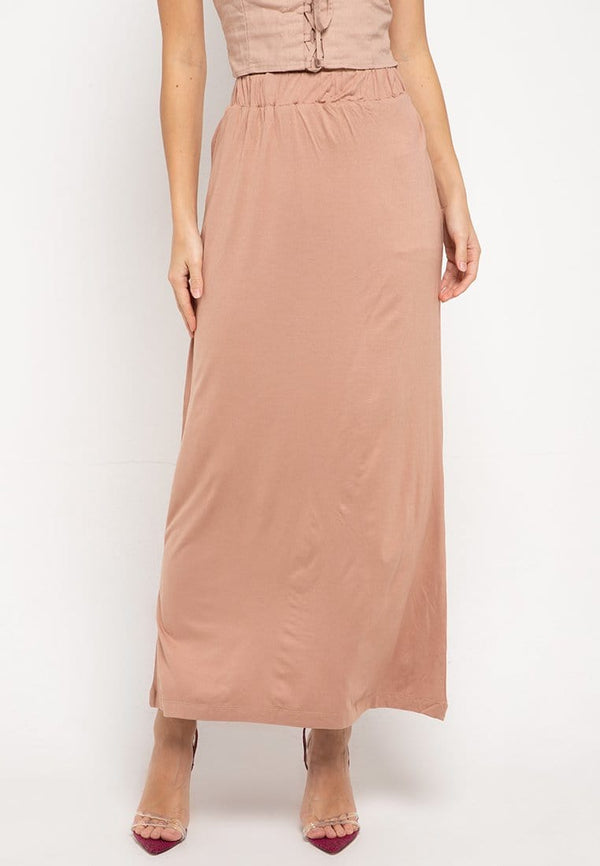 Nade Japan FB005 Long Skirt nade Light Brown