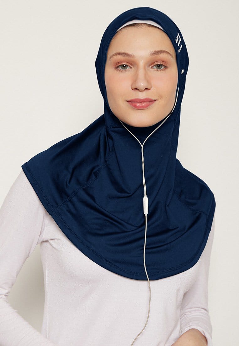 Td Active LH047 sport hijab alfa earphone navy