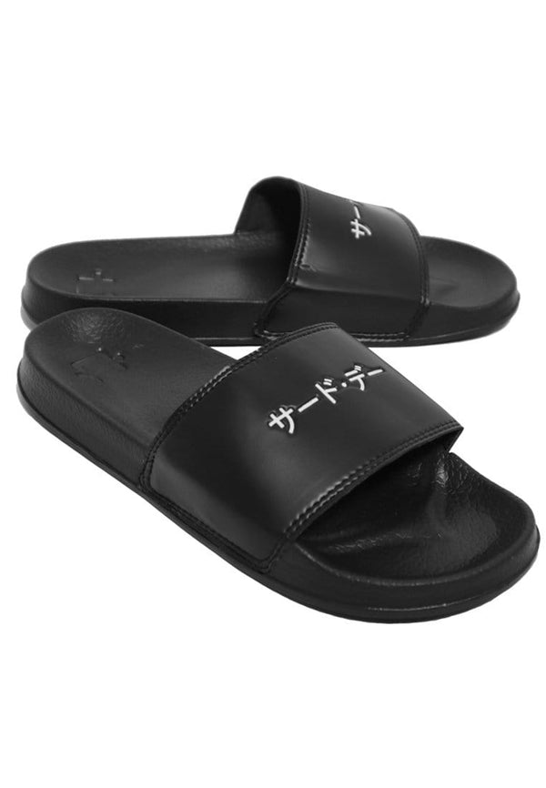 Third Day AMA84 Sandal Slip On Pria Katakana Hitam