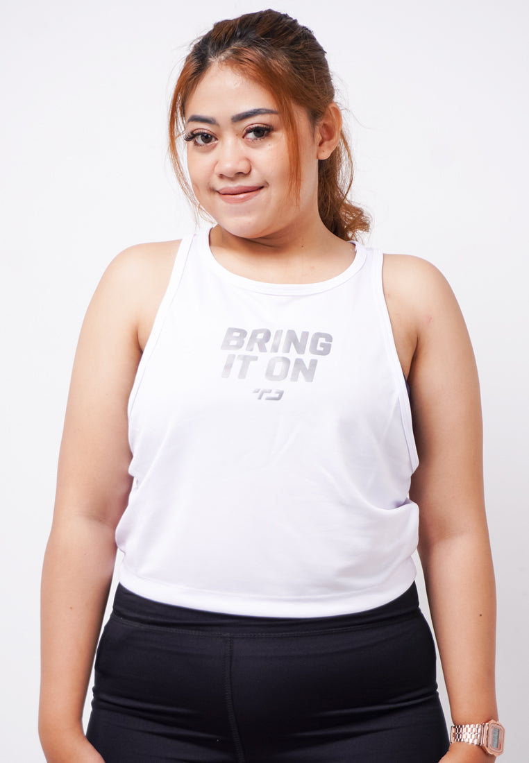 Td Active LSA69 UAT Tanktop Yoga Bring It On Logo Putih