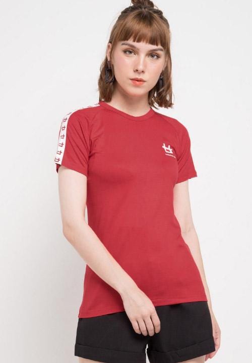 LT942S s-s Lds Raglan Logo List Red