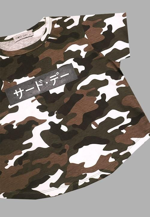 LT967T s/s Lds Crop-pg Camo Katakana gr-wh