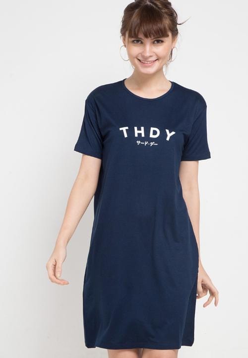 Third Day LTB17D LD lds THDY Katakana Dress Navy