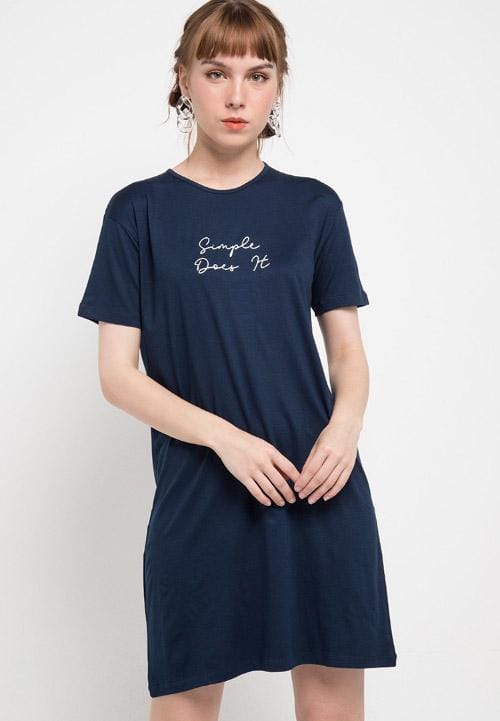 Third Day LTC02 LD lds simple does it sign nvy long dress ladies Navy
