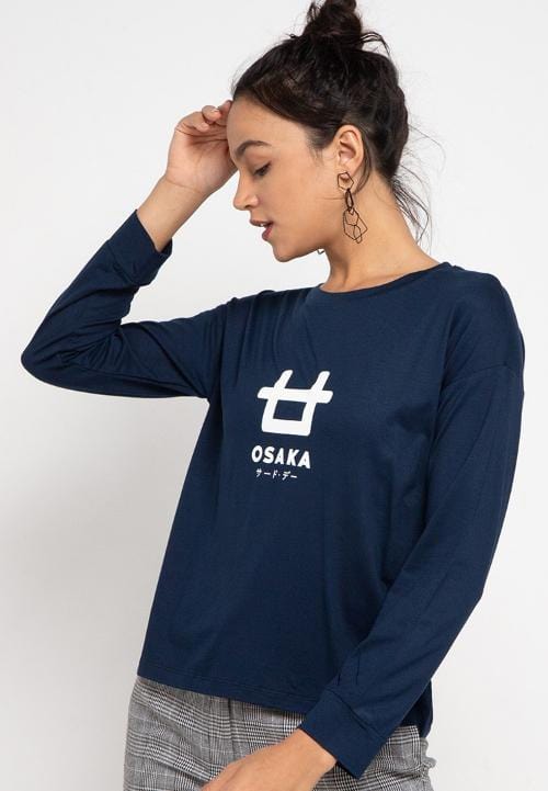 Third Day LTC66 lv osaka logo navy kaos hijab ladies