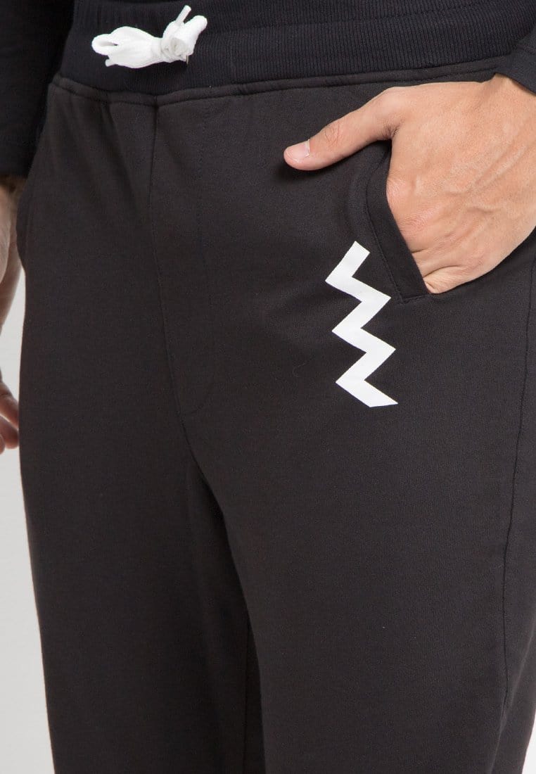 Third Day MB046 Long Jogger zigzag bk Hitam