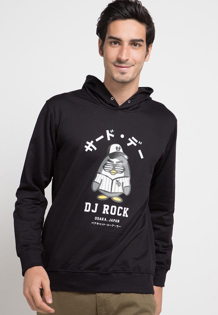 Td Friends MO123D hoodies dj rock blk Hitam