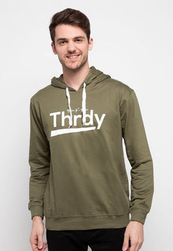Third Day MO199 hoodies casual pria dateng thrdy hijau army
