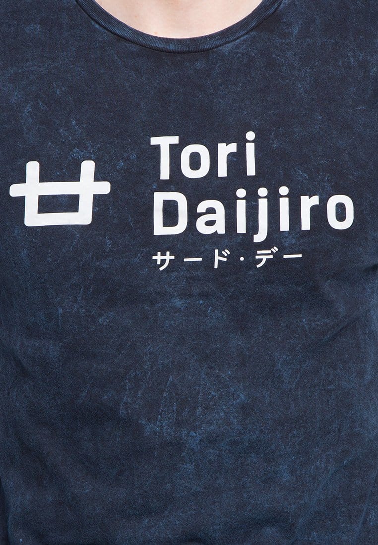 Third Day MTD26C washtees tori daijiro logo nv T-shirt Navy