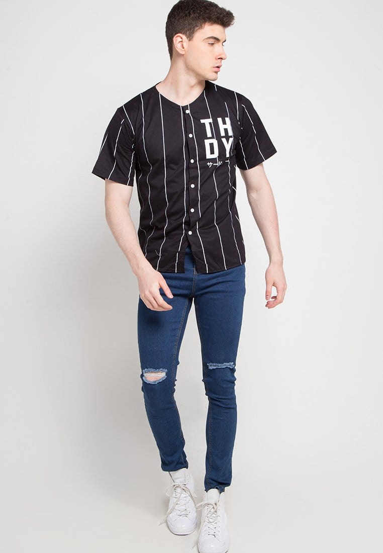 Third Day MTD38D bball stackthdy blk T-shirt Hitam