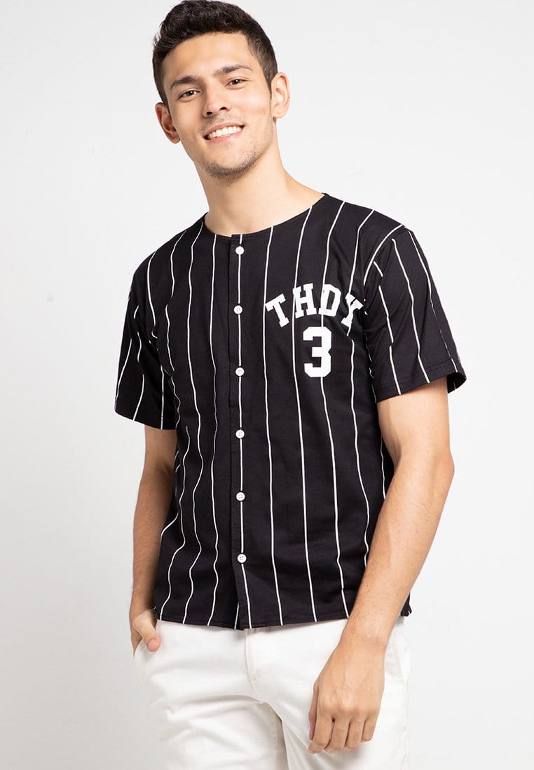 Third Day MTD40D baseball thdy 23 dakir blk T-shirt Hitam