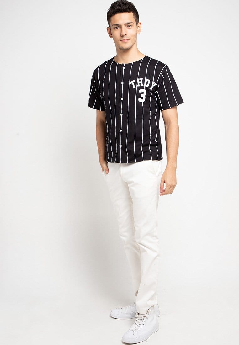 Third Day MTD40D baseball thdy 23 dakir blk T-shirt Hitam