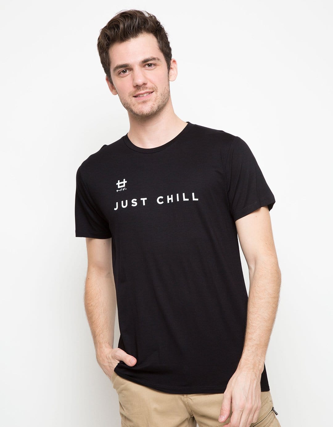 Third Day MTD50D just chill logo blk T-shirt Hitam
