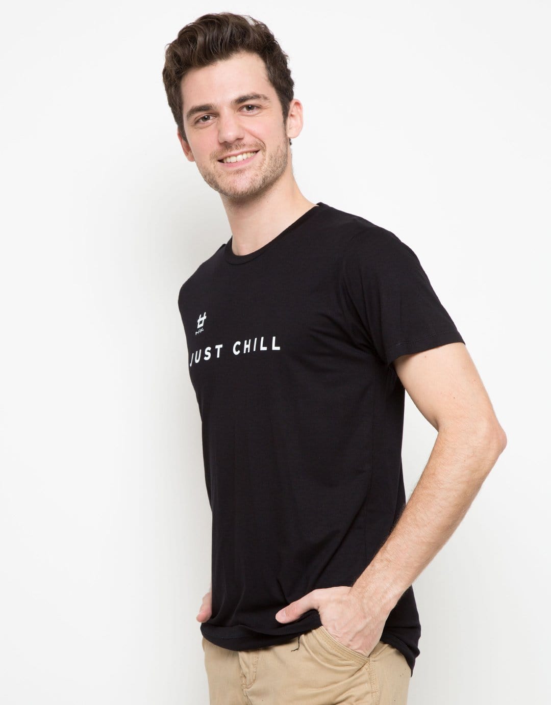 Third Day MTD50D just chill logo blk T-shirt Hitam