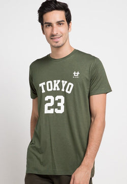 Third Day MTD68D tokyo 23 logoicon ga T-shirt Olive