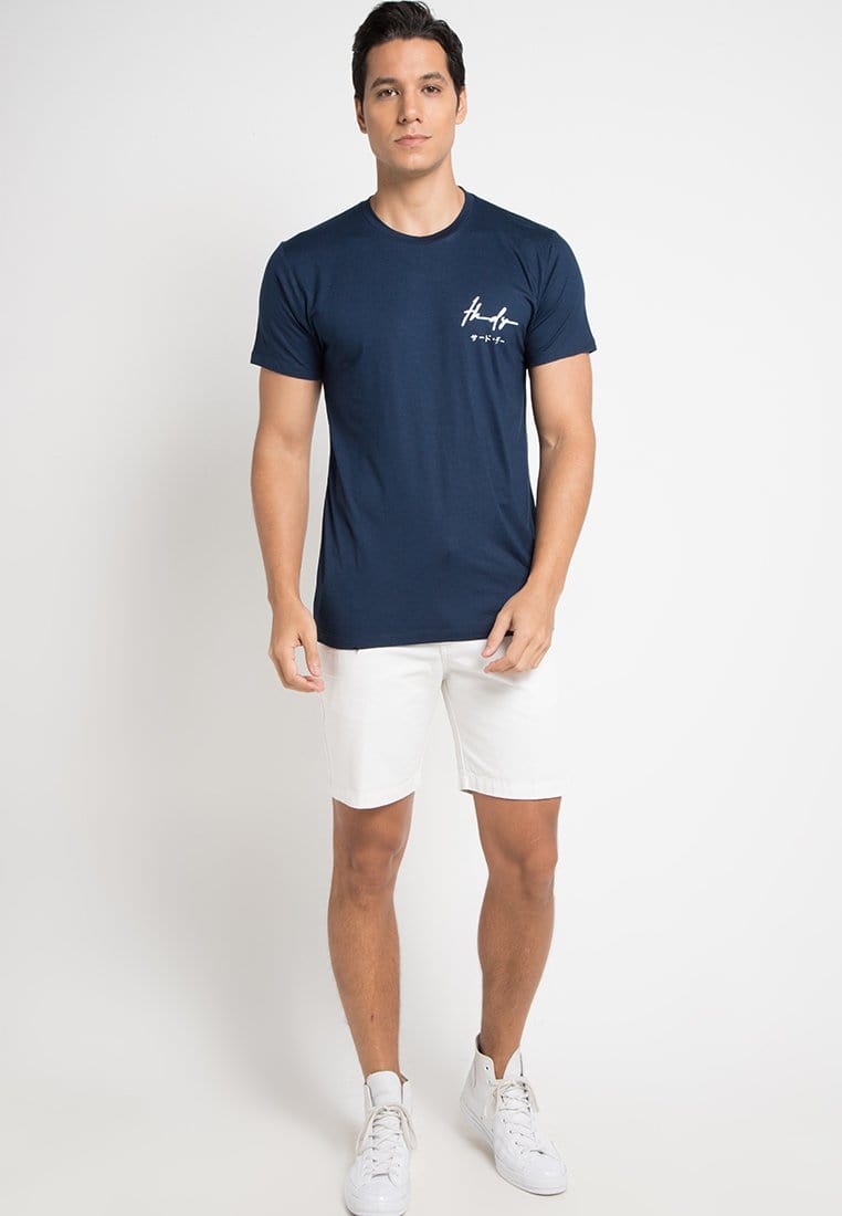 Third Day MTD86F thdy sign T-shirt Navy