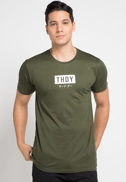 Third Day MTE42F thdy kith katakana ga T-shirt olive