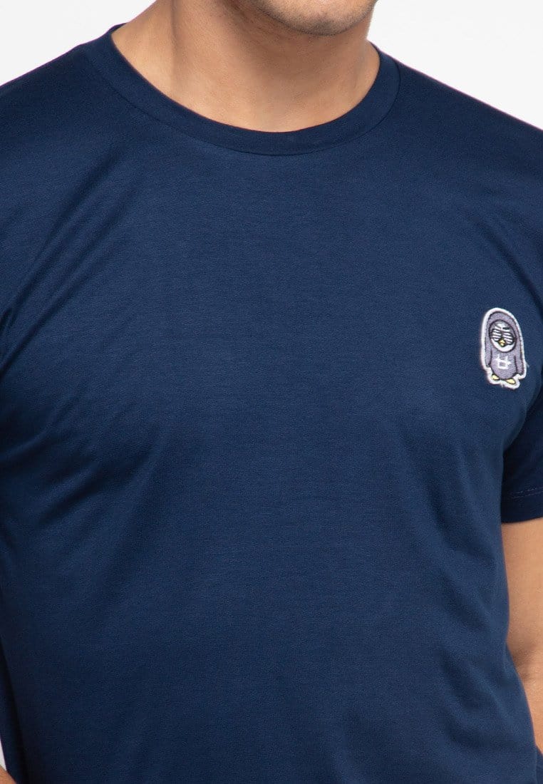 Td Friends MTF18 dj rock patch kaos pria Navy