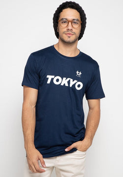 Third Day MTF88 tokyo logo navy kaos pria