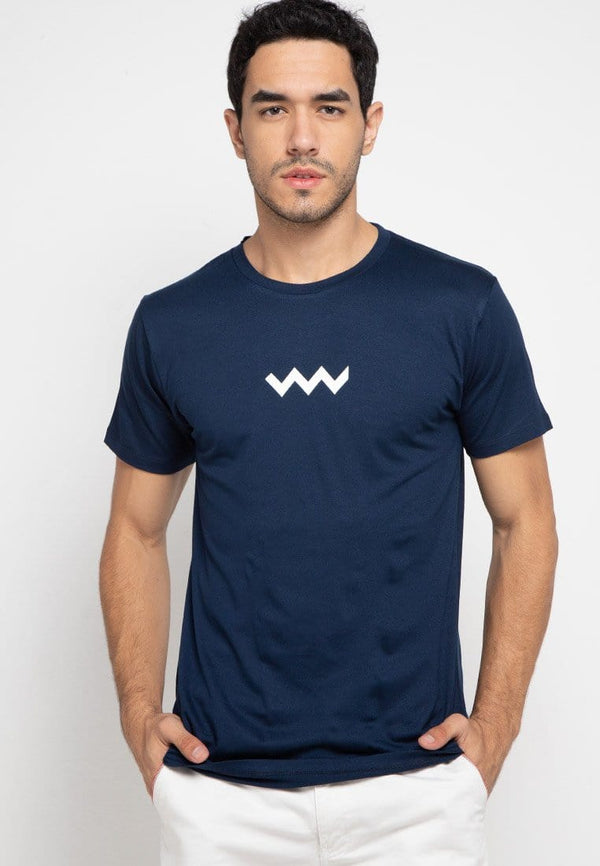 Third Day MTF92 zigzag - modern street vert back navy kaos pria