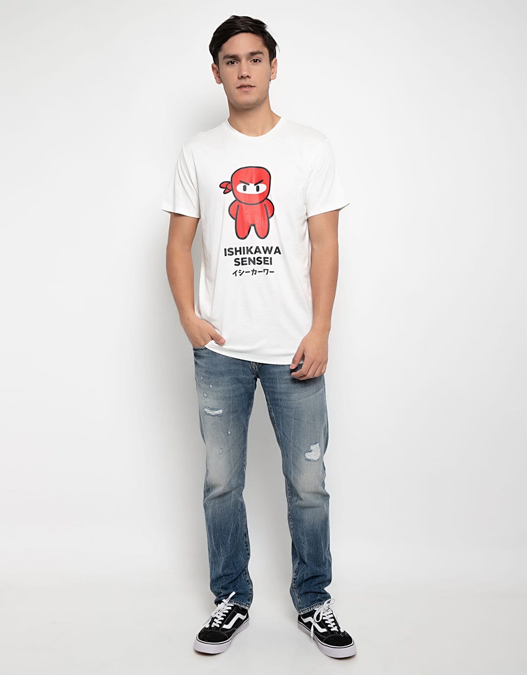 Third Day MTG96 kaos pria unisex ishikawa sensei putih