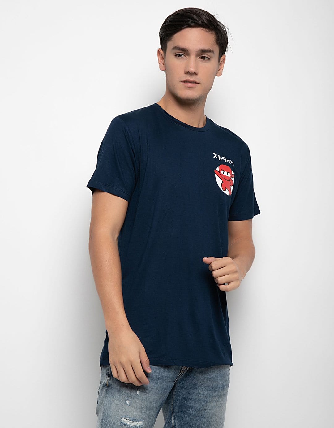 Td Friends MTH16 thirdday kaos pria casual unisex ishikawa ninja cst navy