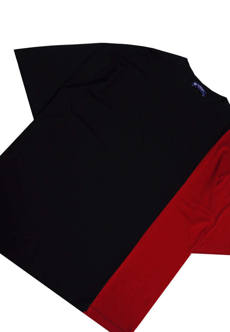 Third Day MTK45 Kaos Oversize Distro Pria Instacool Quarter Maroon Hitam