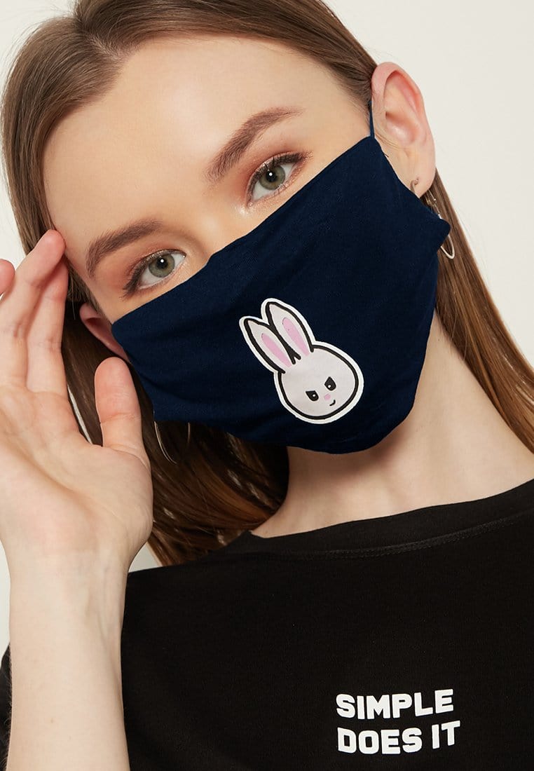 Third Day AMA51 5 pcs Masker kain instacool 2 lapis bisa tissue earloop tdfriends navy