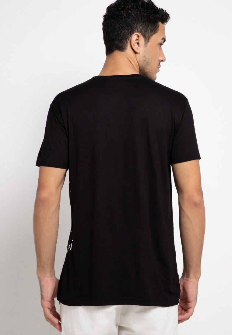 Nade NT226 circle logo waist bk T-shirt Hitam