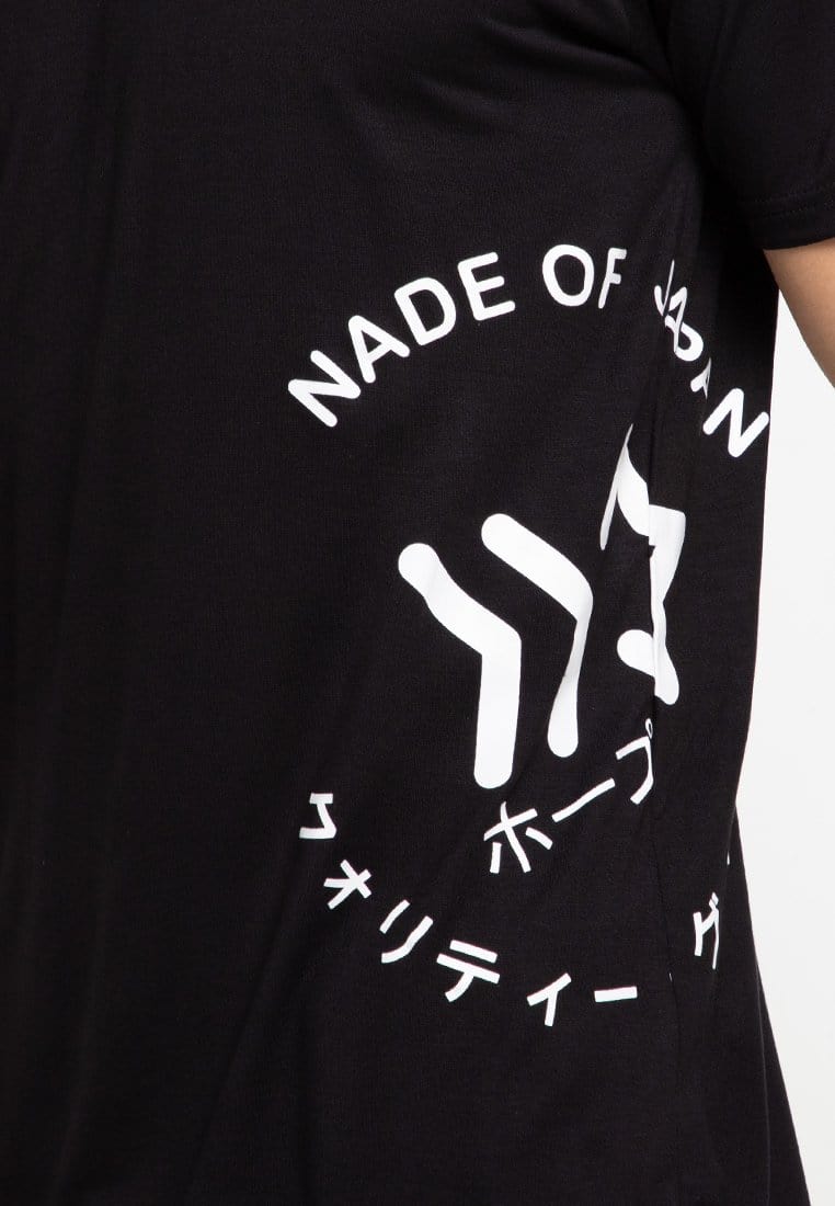 Nade NT226 circle logo waist bk T-shirt Hitam