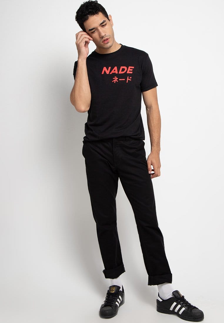 Nade NT252 nade big red blk kaos Hitam