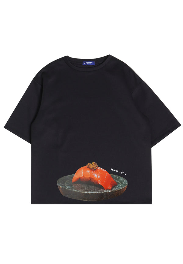 Third Day MTO03  Kaos Tshirt Pria Oversize Thirdday Sushi Hitam